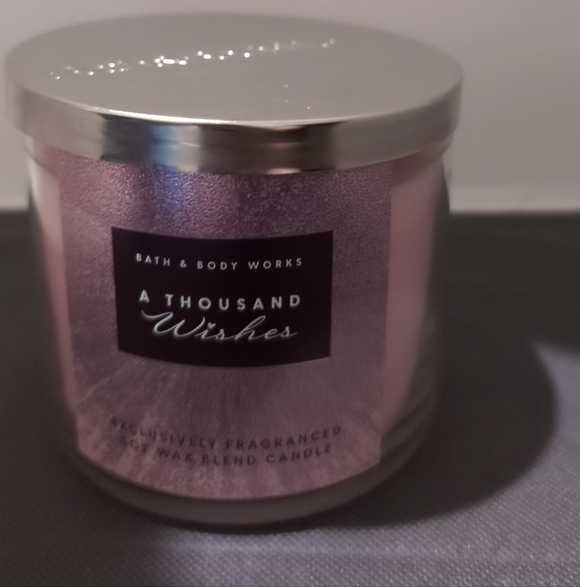 Bath & Body Works A Thousand Wishes 3 Wick Candle - Picture 3 of 3